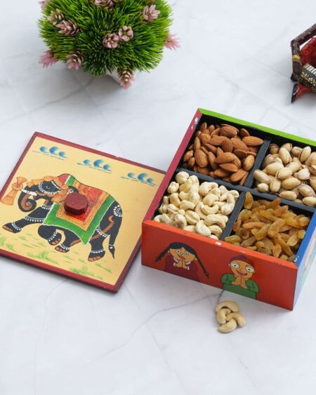 Wooden 4 boxex dry fruit box