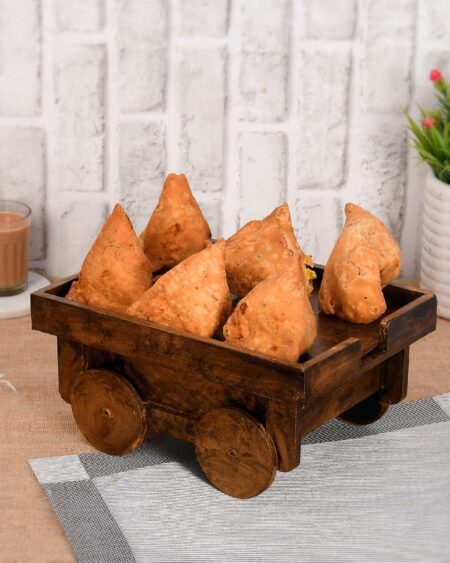 Wooden samosa tray